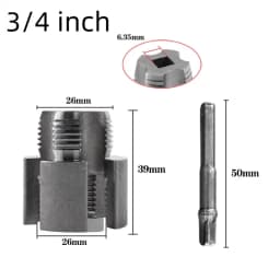1/2inch 3/4inch PPR/PVC Water Pipe Threader Tapping ToolInternal Thread External Thread Integrated Water Pipe Wire Opener