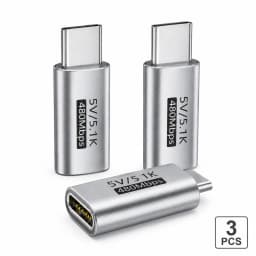 5.1K Resistor USB C Male to Female Adapter 5V Type C Charging Converter for Shaver Trimmer Headphone Fan Electric Screwdriver