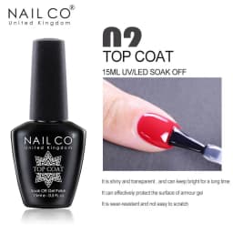 NAILCO 15ml Gel Nail Polish Semipermanente Varnishes Lacquer Esmalte Black White Color UV Lakiery Hybrydowe Vernis Gellak Polish
