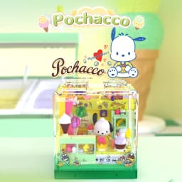 AREA-X Sanrio Series Kuromi Hellokitty Cinnamoroll Building Blocks MOC Creative House Ornament Model Bricks Toys For Adult Gifts