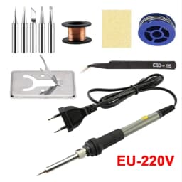 60W Adjustable Temperature Electric Soldering Iron EU 220V / US Plug IS110V Welding Iron DIY for Repairing