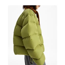 White Duck down Short down Jacket for Women, Petite Size, 2026 Winter Stand Collar Thickened Puffer Jacket