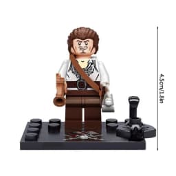 Mini Blocks Navy Pirates Anime Figures Mini Bricks Toys Captain Jack Sparrow Caribbean Figure Blocks Children Assembly Toys