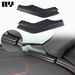 For Chevrolet Corvette C8 2020-2024 Car Accessory ABS Carbon Fiber Car Console Gear Shift Panel Cover door armrest Trim Sticker