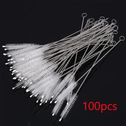 5/10PCS Drinking Straw Cleaning Brush Kit Straw Tube Pipe Cleaner Nylon Stainless Steel Long Handle Cleaning Brushes for Straw