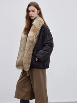 2025 New Winter Warm Goose Down Jackets Natural Real Fox Fur Collar Women Puffer Jackets Thick Coats Female Outwear