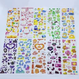 10 - 100PCS Cute Sparkle Polco Deco Sticker Pack - Korean Kawaii Glitter Sticker Seal for Toploaders, Polaroids & Photocard