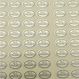 Size 9x13mm Oval QC PASSED Stickers  Inspection Qualified QC PASSED Label Quality Control Passed Sticker Label 2700pcs/pack