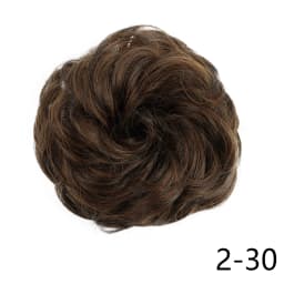 Synthetic Hair Bun Wig Donut Wavy Elastic Rubber Scrunchie Hair Pieces Ladies Ponytail Hair Extension Curly Wrap