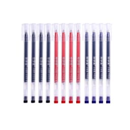 12 Pcs/Set 0.5MM Large Capacity Neutral Gel Pen Signature Student Exam Pens Black Blue Red SCHOOL Office Stationery Supplies
