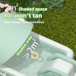 2M Inflatable Swimming Pool Large Family Wading Pool Thickened PVC 3-Ring with Drain Valve Garden Backyard Water Party for Adult