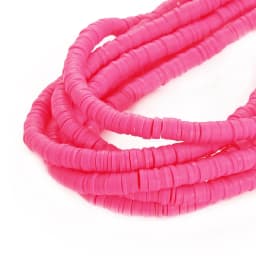 6mm 350pcs/lot Color Flat Round Polymer Clay Beads Loose Spacer Beads for Jewelry Making DIY Bracelet Necklace Earrings Design