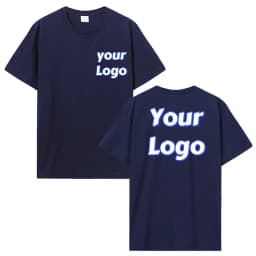 Customized Print T Shirt Men Women Custom Cotton Tops Tees DIY Your Like Photo Or Logo Cotton T-shirt Personalized Men Clothing