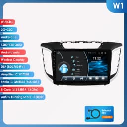 Hizpo 2 Din Android 13 Car Radio For Hyundai Creta ix25 2015-2019 Multimedia Video Player GPS 4G Carplay Auto Stereo Head Unit