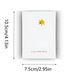 A 52pcs Oracle Cards Mental Healing Board Game For Beginners And Collectors,Family Gathering Divination Playing Card Game