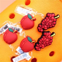 Original Various Fruit Designer Shoe Charms 5pcs/lot Clog Buckle Accessories Luxury Upper Jewelry Decorations Gift Preferred