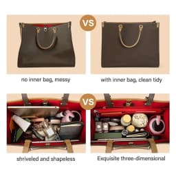 Felt Bag Support Handbag Insert Bag Durable Felt Storage Purse Liner Portable Organization Internal Bag for For LV Onthego
