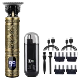 USB Men Electric Hair Clipper / LCD Display New Electric Men's Retro T9 Style Buddha Head Oil Head Scissors New Hot Sale