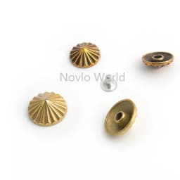 10-50-200pcs 2 colors 10mm 12mm Bracelet Rivets Cap Stud Leather Craft Wallet Bag Hat Shoe Jeans Chocker Trims Jewelry Studs