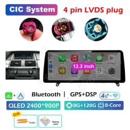 CCC CIC System Carplay for BMW X5 E70 X6 E71 2008 2009 2010 2011 2012 2013 Android 16 DSP Stereo Car Multimedia Radio Player BT