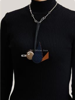 Crocodile & Lizard Skin Bird Charm Handmade Luxury Bag Charm Pendant For Birkin & Kelly Bag Unique Designer Handbag Accessory