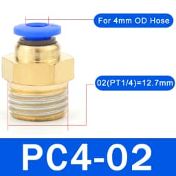 20/50PCS Pneumatic Air Connector Fitting PC 4mm 6mm 8mm 10mm 12mm Thread 1/8" 1/4" 3/8" 1/2" Hose Fittings Pipe Quick Connectors