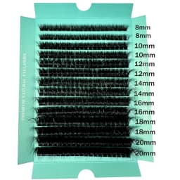 160D 8-20mm 5D Fluffy Thick Soft Individual DIY Clusters Eyelash Extension D Curl 280pcs Natural Segmented Eyelash Makeup Tools