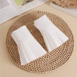 DIY Detachable Cuffs Cuff Extension Embroidery Lace Daisy Fake Sleeves Elastic Wild Wrist Pleated Organ Lolita Fake Sleeves