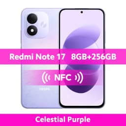 Global Version Xiaomi Redmi Note 17 4G Smartphone 128GB / 256GB ROM 7700mAh 45W 50MP Snapdragon® 6s 4G Gen 2 CPU 120Hz 6.99"