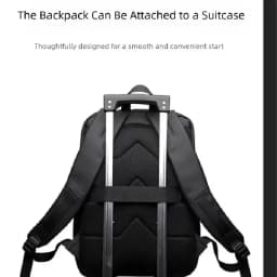 Business Water-Resistant Backpack for Men 14inch Laptop Bag Large Capacity Multi-Compartment Breathable Backpack Student Commuting Travel Bag in Black, Gray, and Blue