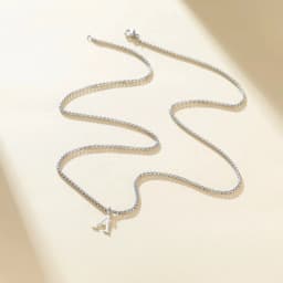 Cazador A-Z Initial Letter Box Chain Necklace for Men Stainless Steel Alphabet Pendant Man Chains Punk Jewelry Gift 2026