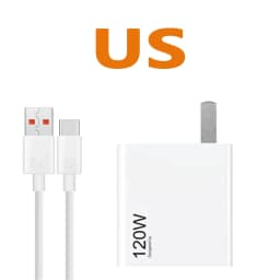 Xiaomi 120W EU US Original Super Turbo Charger For Xiaomi Adapter 1M USB Type C Cable Mi 17 15  14 POCO F7 X8 X7 Pro Redmi Note