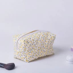 1PC Flower Printed Puffy Quilted Zipper Makeup Bag Storage Organizer Toiletry Handbag Cosmetic Pouch Large Travel Cosmetic Bag