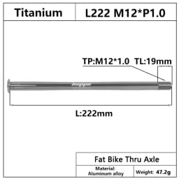 HEPPE MTB Road Bike Titanium Thru Axle Ultra Light Bike Axle 12x142 12x148 Rear Hub Thru Axle Bike Fork 12x100 12x110 Shaft