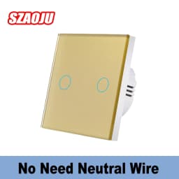Touch Switch EU LED Crystal Glass Panel Wall Lamp Light Switch 1/2/3 Gang AC100-240V LED Sensor Switches Interruttore
