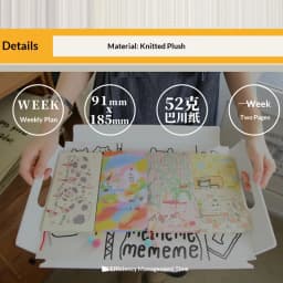 2027 Kinbor Weekly Planner Journal Notebook Daily Monthly Yearly Weeks Plan 52g Bachuan Paper Record Agenda for Back To School