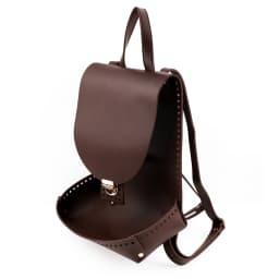 DIY Woven Backpack Set Handmade Leather Handbag Shoulder Strap Bottoms Knitting Bag with Hardware Accessories Black Brown Coffee