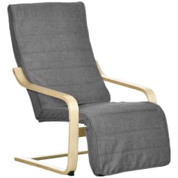 HOMCOM Lounge Chair Recliner Adjustable Footrest Home