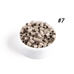 5000pcs Straight Copper Micro Rings Beads 3.0x2.4x4.0mm No Flared Mini Locks Tubes for Stick Tip Hair Extensions