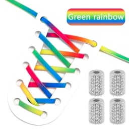 Elastic Round Printed Shoe Laces Diamond Metal Buckle No Tie Shoelaces Without Ties Shoelace for Sneakers Woman Man Shoestrings