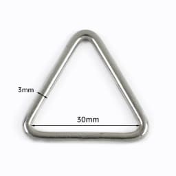 10Pcs 3-5x15-50mm 304 Stainless Steel Triangle Ring Buckle for Dog Harness Leash Webbing Bag Strap Junction Connector Hardware