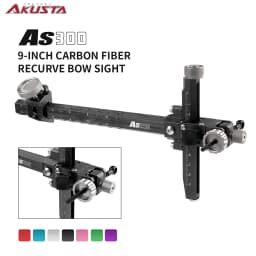 Akusta Rucurve Bow Sight Carbon Aluminum Targeting Hunting Bow Arrow Shooting Accessories