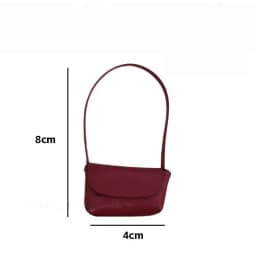 New 15-17cm Doll Handbag Lady Leather Bag PU Leather Purse Accessories Dollhouse Decoration Pretend Play Toy