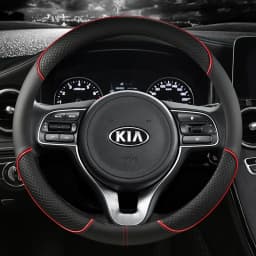 Pu Leather Car Steering Wheel Cover 38cm For Kia Rio 2 3 4 X Line Kombi Sedan K2 K3 K4 K5 KX1 KX3 KX5 Sportage Auto Accessories