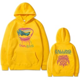 Rock Band Falling in Reverse Double Sided Print Hoodie Men Women Vintage Gothic Punk Hooded Sweatshirt Male Oversized Streetwear