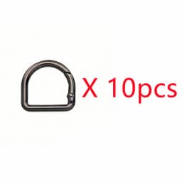 5-30pcs D-Shape Openable Spring Ring Bag Strap Buckle Keyring Dog Chain Snap Clasp and Carabiner for Handbag