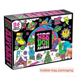 2026 NeeDoh Advent Calendar 3D PVC Fidget Christmas Countdown Calendar Surprise Box Stress Relief Toy New Year Holiday Adult Toy