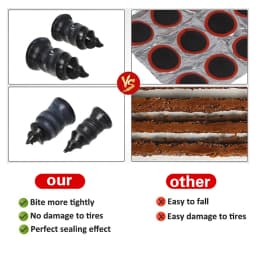 21-10PCS Vacuum Car Tyre Repair Rubber Nail Set Universal Tire Screw Tubeless Repair Tools Accessories Kit for Motorcycle Truck