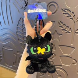 Genuine Classic Anime Small Pendants Plush Keychains Toothless Dolls Stuffed Animals Christmas Birthday Gifts For Kids