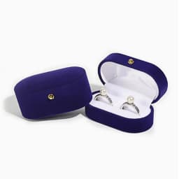 Felt Ring Box mini Portable Ear Stud Jewelry Box Wedding Ring Pair Box Jewelry Storage Box